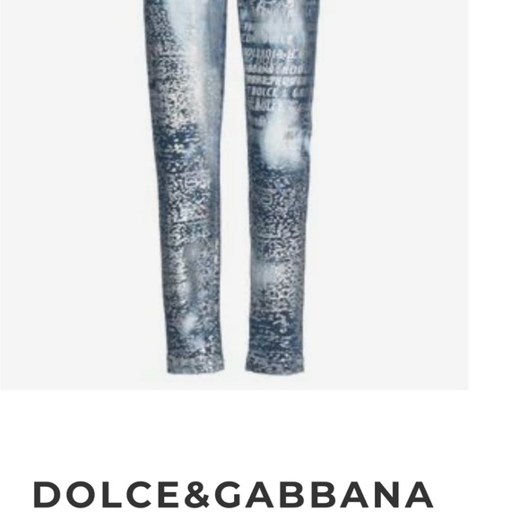 Dolce & Gabbana Distressed Blue Skinny Jeans